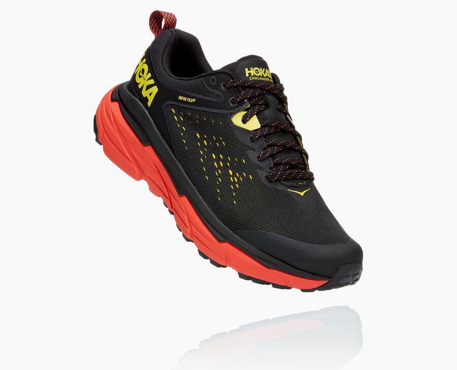 Hoka One One Trail Schoenen Heren - Challenger Atr 6 Gore-Tex - Zwart/Rood - DS8162359